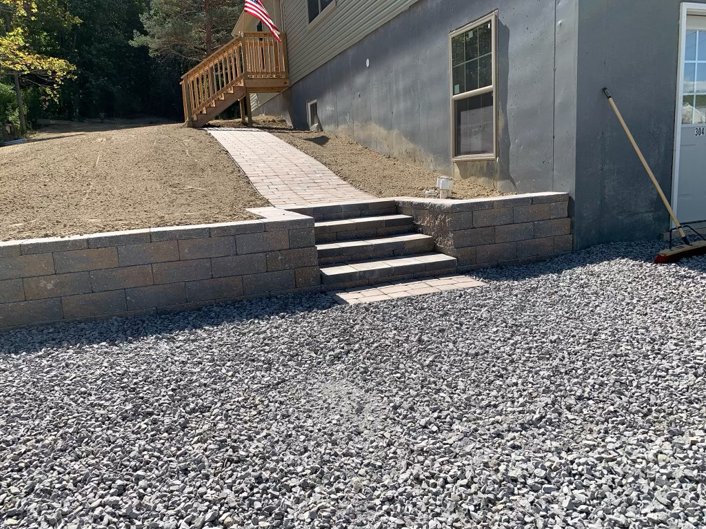 Retaining Wall + Steps