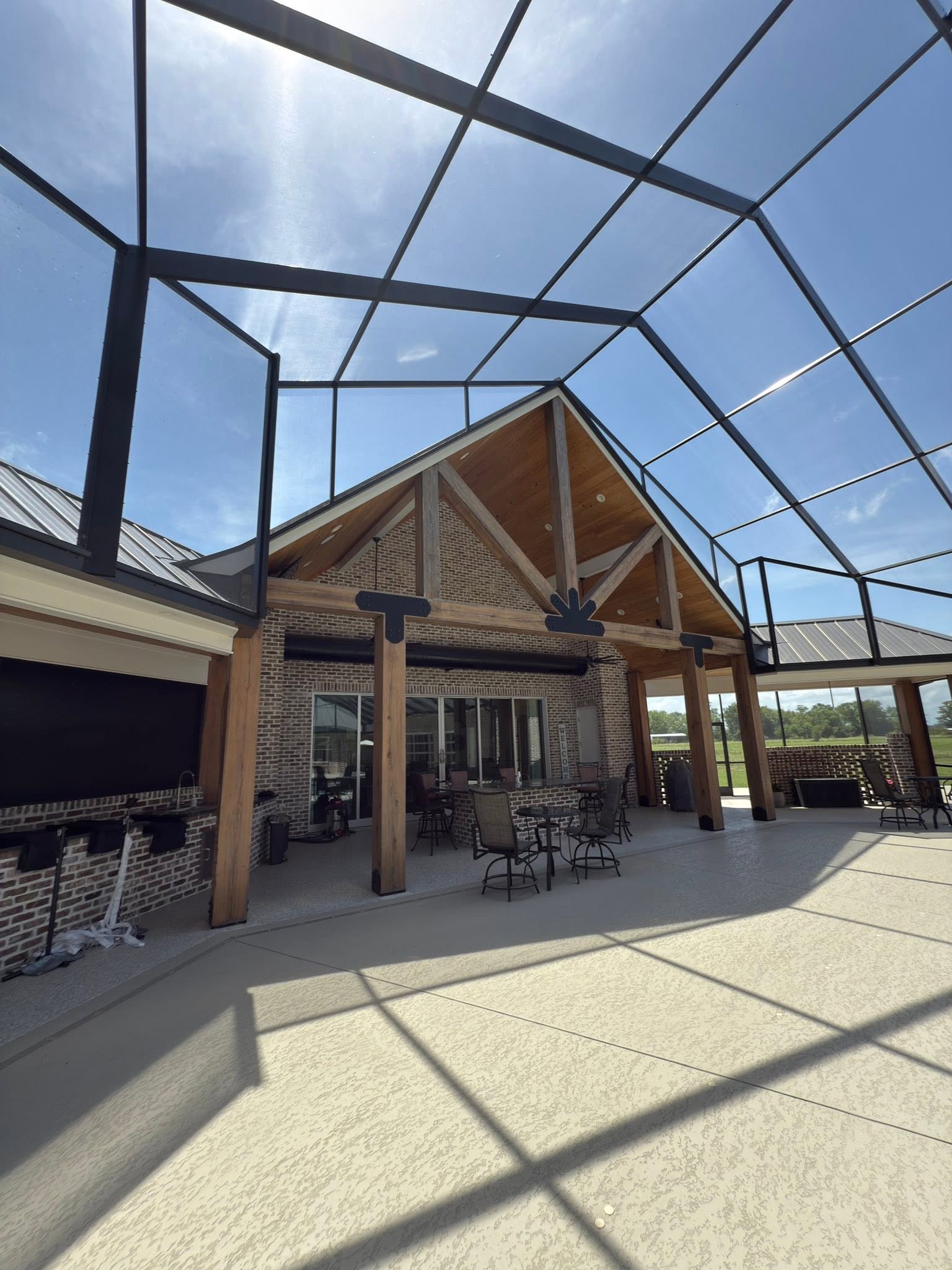 Patios and decks.